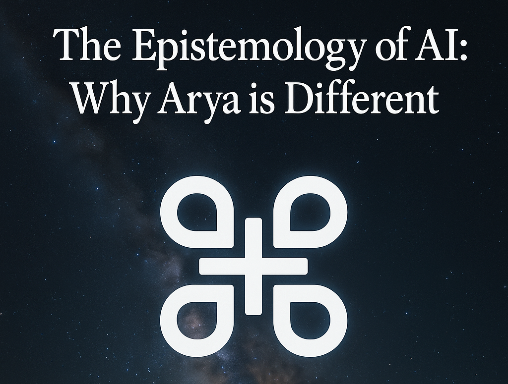 The Epistemology of AI: Why Gab AI's Arya is Different